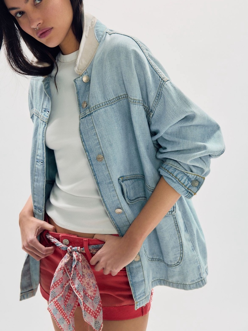 MAKE AN OFFER 💓 We The Free Lemon Denim Jacket - Picture 2 of 7